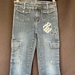 Rocawear Girls Wide Bottom Jeans — Size 8